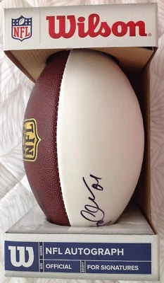 Jordan Cameron #84 autografado NFL Wilson's FootBall -Miami Dolphins certificado de autenticidade prova - Imagem 1 de 4