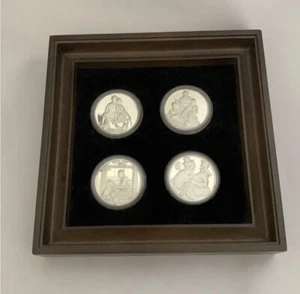 Four Seasons Hamilton Mint - Sterling Silver Set W/ Frame No COA No Paperwork - Picture 1 of 3