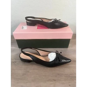 Sandalia Kate Spade Veronica de cuero negra con correa para mujer 6B nueva en caja - Imagen 1 de 10