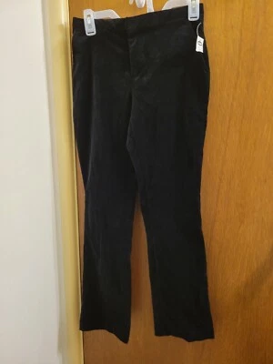 Pantalones de terciopelo negros antiguos azul marino para mujer talla 1 nuevos con etiquetas elásticos Foto 1 de 4