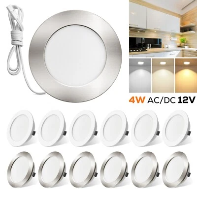 12V AC/DC RV Interior LED Recessed Ceiling Light 4W Camper Van Boat Downlight 6x - Image 1 of 4