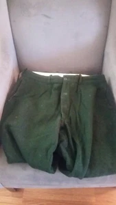 LL Bean Wool Hunting Pants. 34 x 33. Maine Wool Pants. Green. B12 - Picture 1 of 5