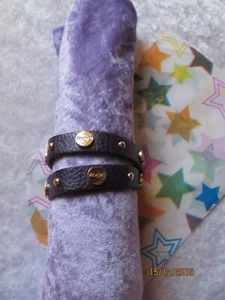 Leder-Wickelarmband Isadora Aubergine - Bild 1 von 6