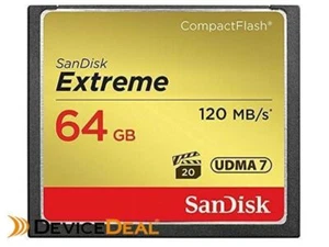 SanDisk 64GB Extreme CF CompactFlash Memory Card - 120MB/s - Picture 1 of 2