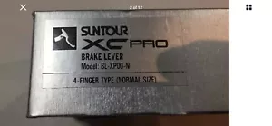 Suntour XC PRO Brake Levers Black Vintage Mountain Bike NOS BL-XPOO-N 4 Finger - Picture 1 of 5