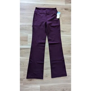 NWT Duluth Trading Co Women's NoGA Classic Bootcut Pants in Aubergine XS x 33 - Picture 1 of 3