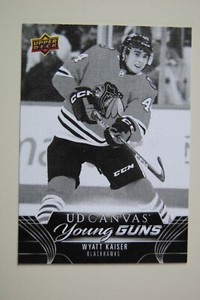 2023-24 23-24 Upper Deck Series 1 Black & White Canvas Young Guns Wyatt Kaiser
