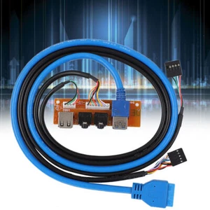 Computer Chassis Case Front Panel  Interface Panel USB3.0/2.0 with Cable - Afbeelding 1 van 12