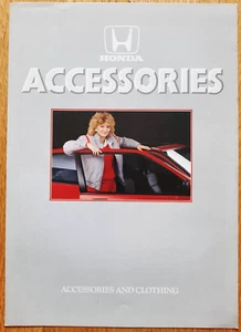 1986 / 1987 HONDA ACCESORIES car sales brochure from the UK. Zubehor prospekt - Picture 1 of 5