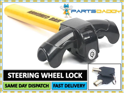 UNIVERSAL HEAVY DUTY ANTI-THEFT STEERING WHEEL LOCK CAR/VAN SECURITY NEW (20-18)