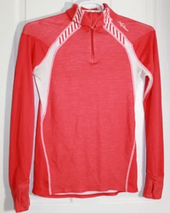 Helly Hansen Base Layer Shirt Long Sleeve 1/4 Zip Coral - Picture 1 of 4