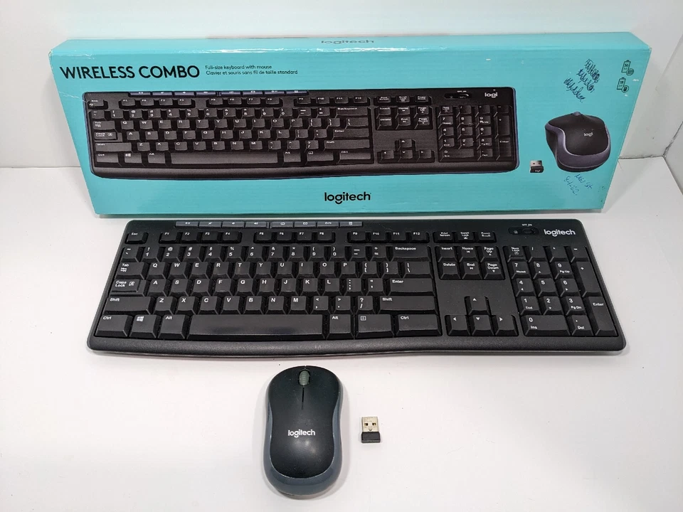 Logitech Wireless Keyboard And Mouse Combo W/ Mouse USB - Tested And Working  - Image 1 of 1