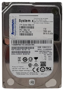 Lenovo Seagate ST91000640NS 1TB 2.5" Sata Thick Hard Drive 100% Health - Afbeelding 1 van 2