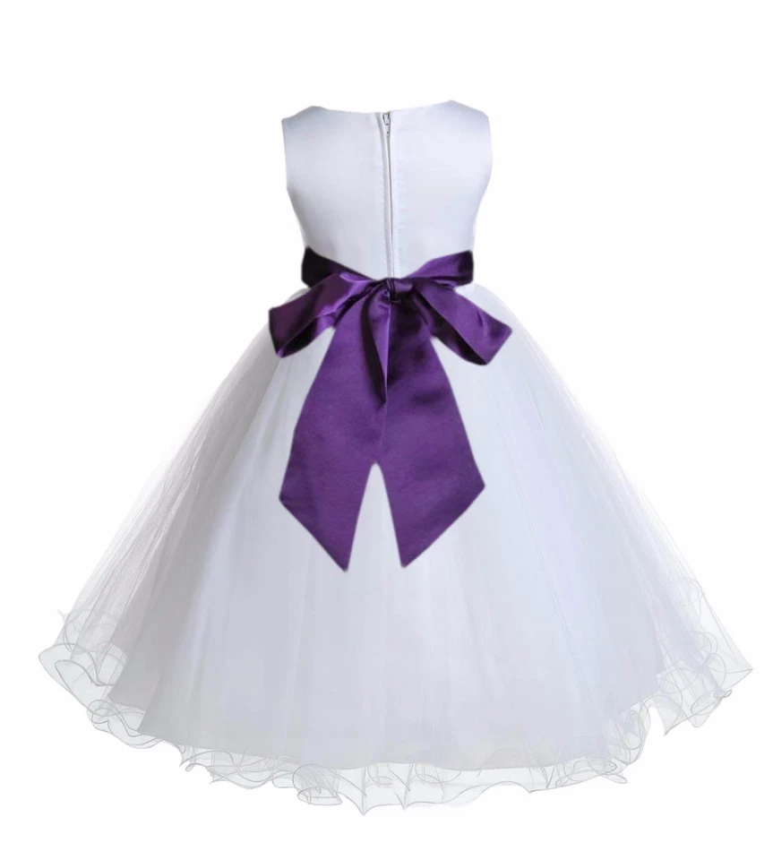 New Flower Girl Princess Dress Kid Party Pageant Wedding Bridesmaid Childs Dress - Image 1 of 1