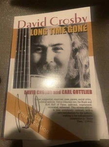 DAVID CROSBY SIGNED LONG TIME GONE B CROSBY STILLS NASH YOUNG - Picture 1 of 2