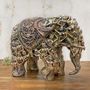 Elephant Decorative Showpiece, Carved Masterpiece Big Elephant For Home Décor - Picture 1 of 4