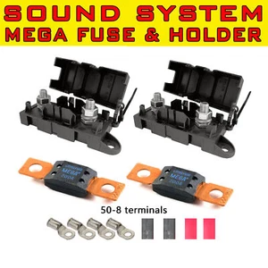 MEGA FUSE KIT DE SOPORTE 200AMP PARA DOBLE BATERÍA Inversores Sistemas de Sonido 0 B&S - Imagen 1 de 3