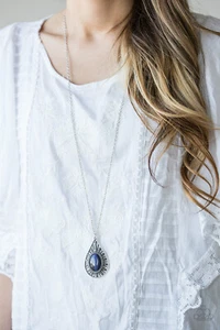 Paparazzi Necklace - Total Tranquility - Blue - Picture 1 of 7