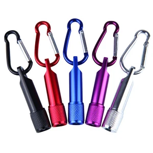 Mini linterna LED portátil impermeable mosquetón linterna pequeña diaria - Imagen 1 de 15