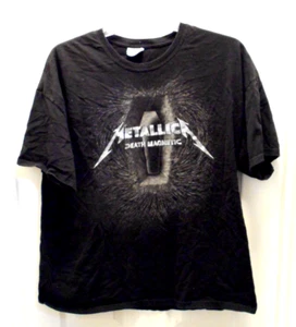 Metallica Death Magnetic Band T-Shirt Size Men's 2XL Hanes Heavyweight Vintage - Picture 1 of 9