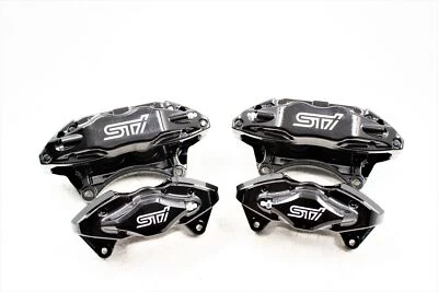 2008-2017 SUBARU WRX STI FRONT & REAR BREMBO BRAKE CALIPERS 20K MILES OEM - Image 1 of 4