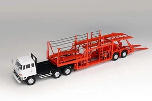 DD Models 1/64 Mitsubishi Fuso Truck Car Transporter Red/White Diecast Model  - Picture 1 of 8
