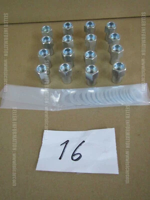 SPEEDSTAR SSR MK LUG NUTS M12XP1.5 21HEX w WASHER SET OF X16pc WHEEL RIM alloy - Image 1 of 4