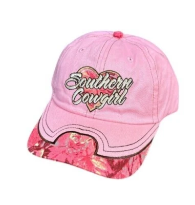 Sombrero de Vaquera del Sur South Bell Nacido Caballo de Campo Criado Rosa Gorra de Vaquera Granja Foto 1 de 4