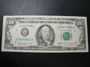 (1) $100.00 Series 1988 Federal Reserve Note XF Circulated Condition - Picture 1 of 3