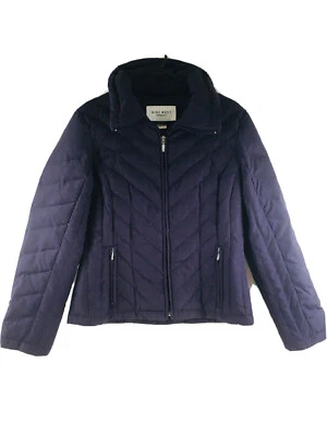 Женская куртка Nine West средний размер синяя отдельная стеганая внутренняя на молнии - Изображение 1 из 4