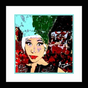 MARCO MARK - Custom Framed Hand Signed & Varnished 'Nicky Minaj' Giclee Print - Picture 1 of 2