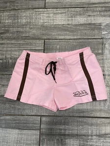 Von Dutch Shorts Pink Big Logo Swimming Size Small NEW - Picture 1 of 7