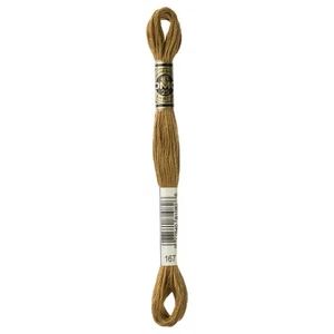 DMC 6-Strand Embroidery Cotton 8.7yd-Very Dk. Yellow Beige-Darker than - 12 Pack - Picture 1 of 1