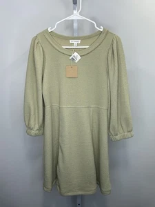 Blu Pepper Damen grünes Langarmkleid, Größe S. Neu mit Etikett.  3S - Bild 1 von 6