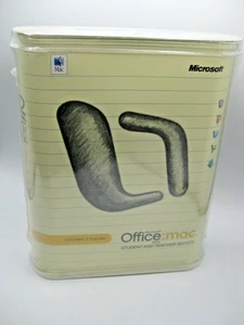SEALED Microsoft Office 2004 APPLE Mac Student and Teacher Edition - 3 Installs - Picture 1 of 4