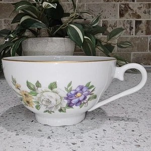 Juego de 7 tazas de té Europa RARAS VINTAGE Checoslovaquia ramo de porcelana fina años 90 - Imagen 1 de 21