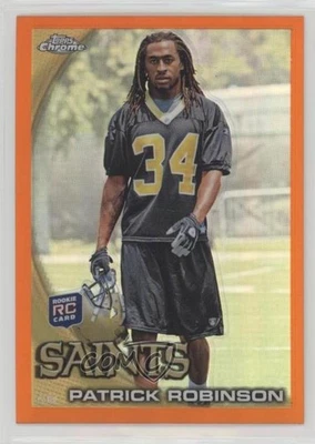 2010 Topps Chrome Rack Pack Orange Refractor Patrick Robinson #C69 Rookie RC - Image 1 of 2