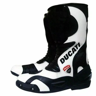 Botas de motocicleta Ducati para hombre con certificación CE de cuero para motociclista de turismo equipo Foto 1 de 2