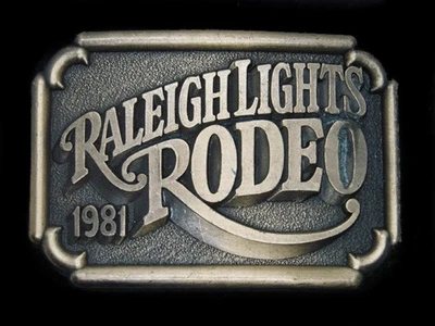 TC15137 VINTAGE 1981 **RALEIGH LUCES RODEO** HEBILLA DE CINTURÓN CONMEMORATIVA Foto 1 de 2
