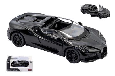 MODELLINO AUTO STATICO RE.EL.TOYS BUGATTI MISTRAL NERO MODELLISMO SCALA 1:43 - Immagine 1 di 4