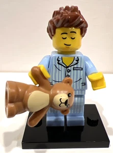 LEGO Minifigure Sleepyhead Series 6 col083 Sleepy boy in Pajamas with Bear - Picture 1 of 7