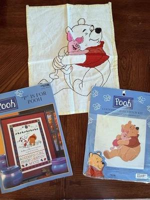 "P" Is For Pooh, Leisure Arts #3089, Cross Stitch Patterns, Booklet & Kit - Image 1 of 4
