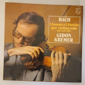 Bach Gidon Kremer – 3 Sonate E 3 Partite Per Violino Solo - 3LP Philips Box Set - Picture 1 of 13