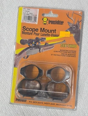 Ironsighter See Thru Scope Mount T/C Renegade Hawkens 1" Model 330 010466003309 - Image 1 of 2