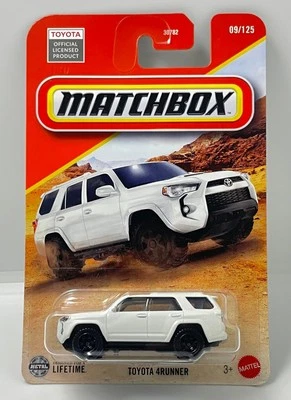 MATCHBOX 2025 TOYOTA 4RUNNER White NEW with FREE PROTECTOR - Image 1 of 4