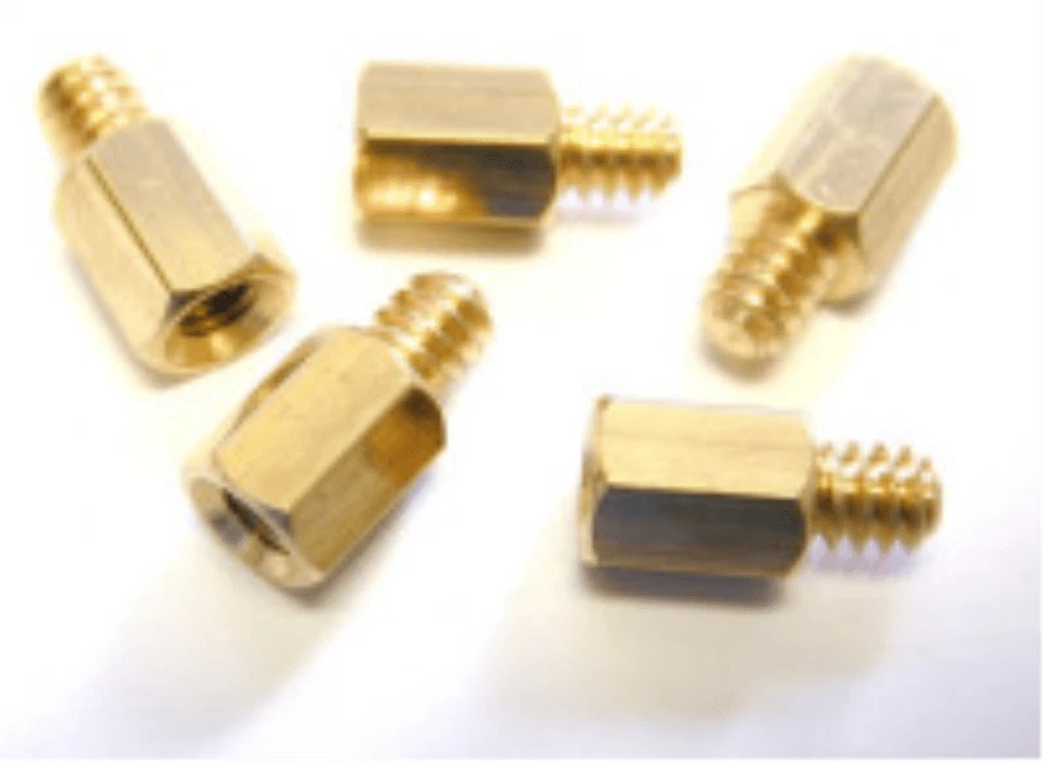 Metal Jackscrew motherboard Standoffs #6-32 to M3, pack of 10 - Image 1 of 1