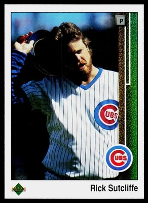 1989 Upper Deck #303 Rick Sutcliffe - NmMt+ - Image 1 of 2