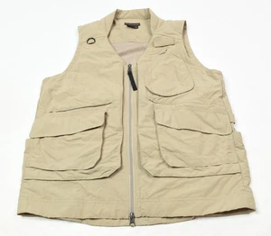Royal Robbins Fly Fishing Vest Mens Medium Beige Nylon Zip-Up Pockets Outdoor - Picture 1 of 11