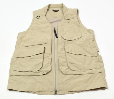 Royal Robbins Fly Fishing Vest Mens Medium Beige Nylon Zip-Up Pockets Outdoor - Image 1 of 4