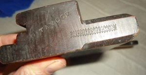 VINTAGE ANTIQUE WOODEN MOULDING PLANE RARE MAKE BY S. WILKINSON (4) - Photo 1/6
